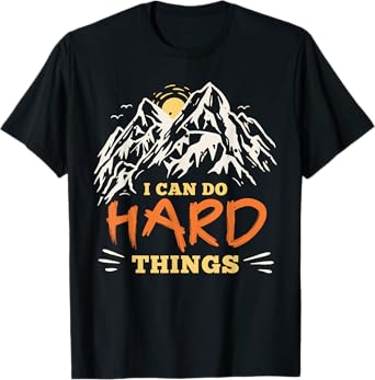 I Can Do Hard Things Positive Kids Mindset T-Shirt