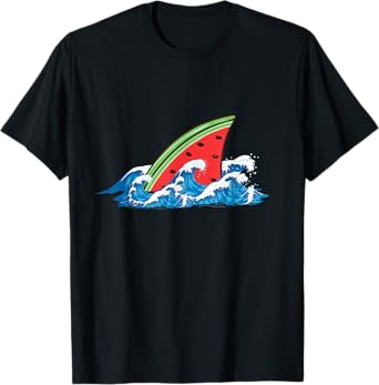 Shark Watermelon Cute Shark For Boys And Girls T-Shirt