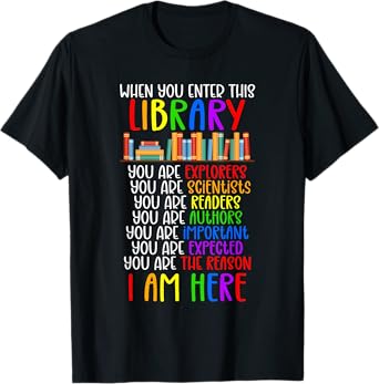 School Librarian Library Worker Appreciation T-Shirt