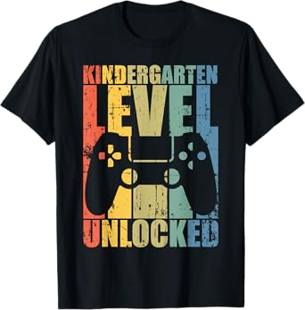 First Day of Kindergarten Level Unlocked Back To School Kids T-Shirt