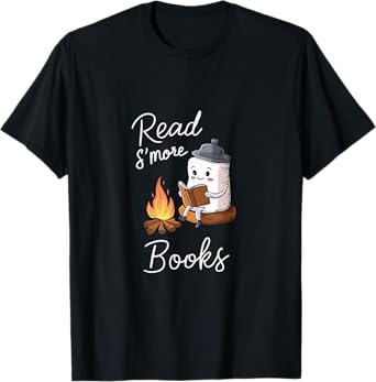 Read S'more Books Cute Campfire | Reading Book Lovers T-Shirt