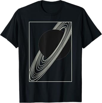 Saturn's Rings: Astronomy Print T-Shirt