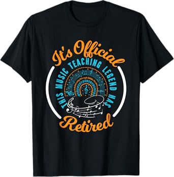 Retiring Music Teacher, Retirement Gift T-Shirt