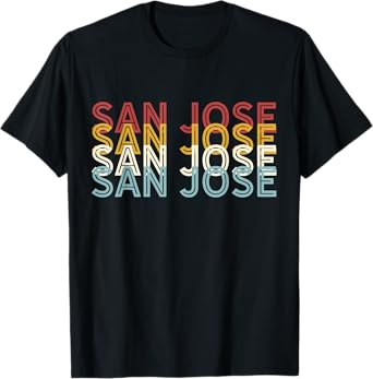 US American City 70's Retro USA - Vintage San Jose T-Shirt