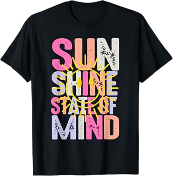Vintage Summer Vibes Beach Vacation Sunshine State Of Mind T-Shirt