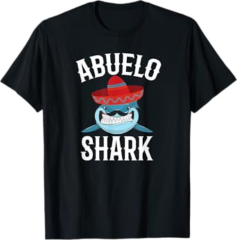 Abuelo Shark Funny Spanish Grandpa Gift T-Shirt