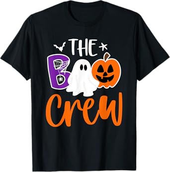 Halloween The Boo Crew Cute Ghost Spooky Family Matching T-Shirt
