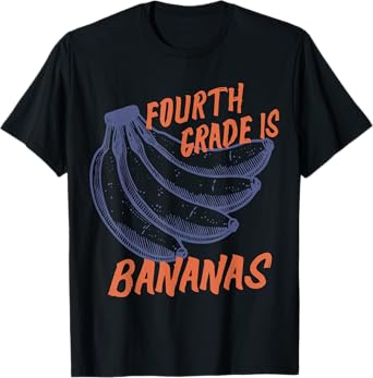 Fourth 4Th Grade Teacher Bananas Teacher Kids Back to School T-Shirt