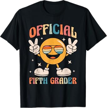 Official Fifth Grader - 5th Grade Retro Back To School Kids T-Shirt