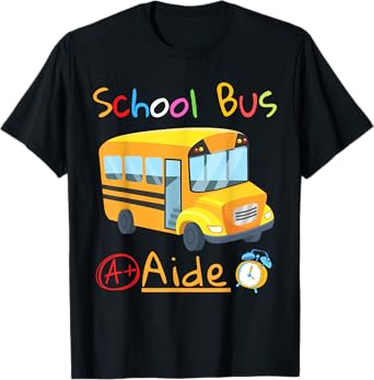School Bus Aide Squad Back to School Matching Group T-Shirt