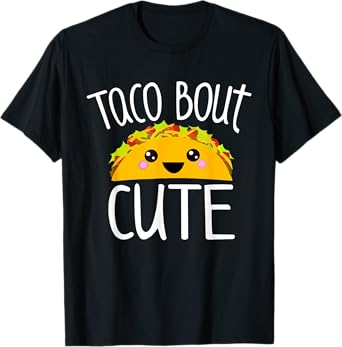 Funny Taco Lover Shirt TACO BOUT CUTE Girl Boy Kids Toddlers T-Shirt