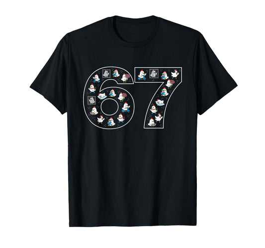 67 Six Seven Chicken Farm Rooster f caw f T-Shirt