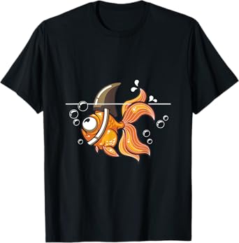 Goldfish Shark Graphic Fish Water Fisherman Gift T-Shirt