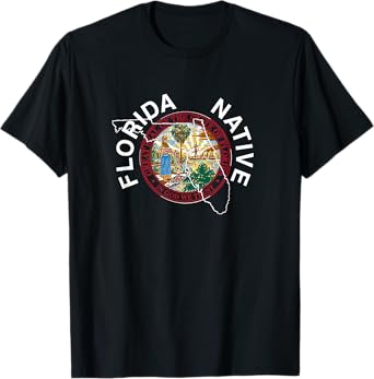 Florida-Native-State-Great-Seal-Stamp T-Shirt