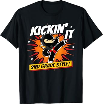 Second Grader - Back To School - Karate Ninja - 2nd Grade T-Shirt