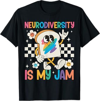 Neurodiversity Is My Jam Inclusion Autism Awareness Retro T-Shirt