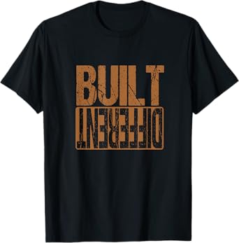 Match Brown Color Graphic Tee Brown Built Different Brown Color Graphic T-Shirt