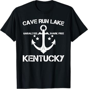 CAVE RUN LAKE KENTUCKY Funny Fishing Camping Summer Gift Men Women Kids T-Shirt