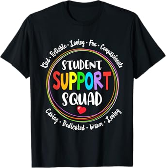 Student Support Squad School Counselor Student Services T-Shirt