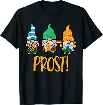 Oktoberfest Gnomes Prost German Bavarian Festival Men Women T-Shirt