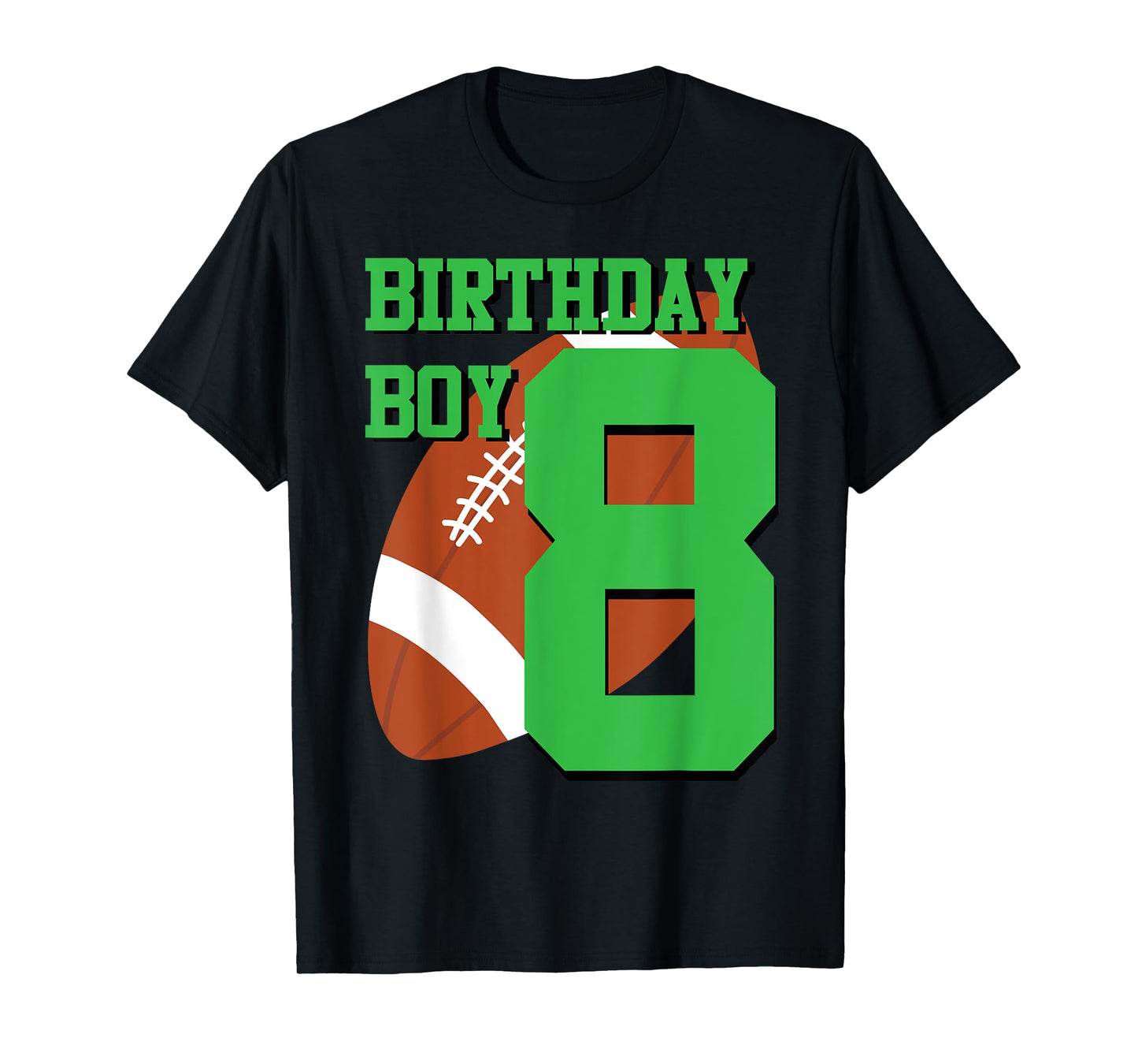 8th Birthday Football Boy Shirt | 8 year old Field Players T-Shirt