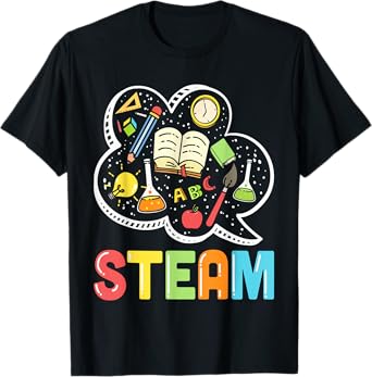STEAM Teacher And Student Back To School STEM T-Shirt
