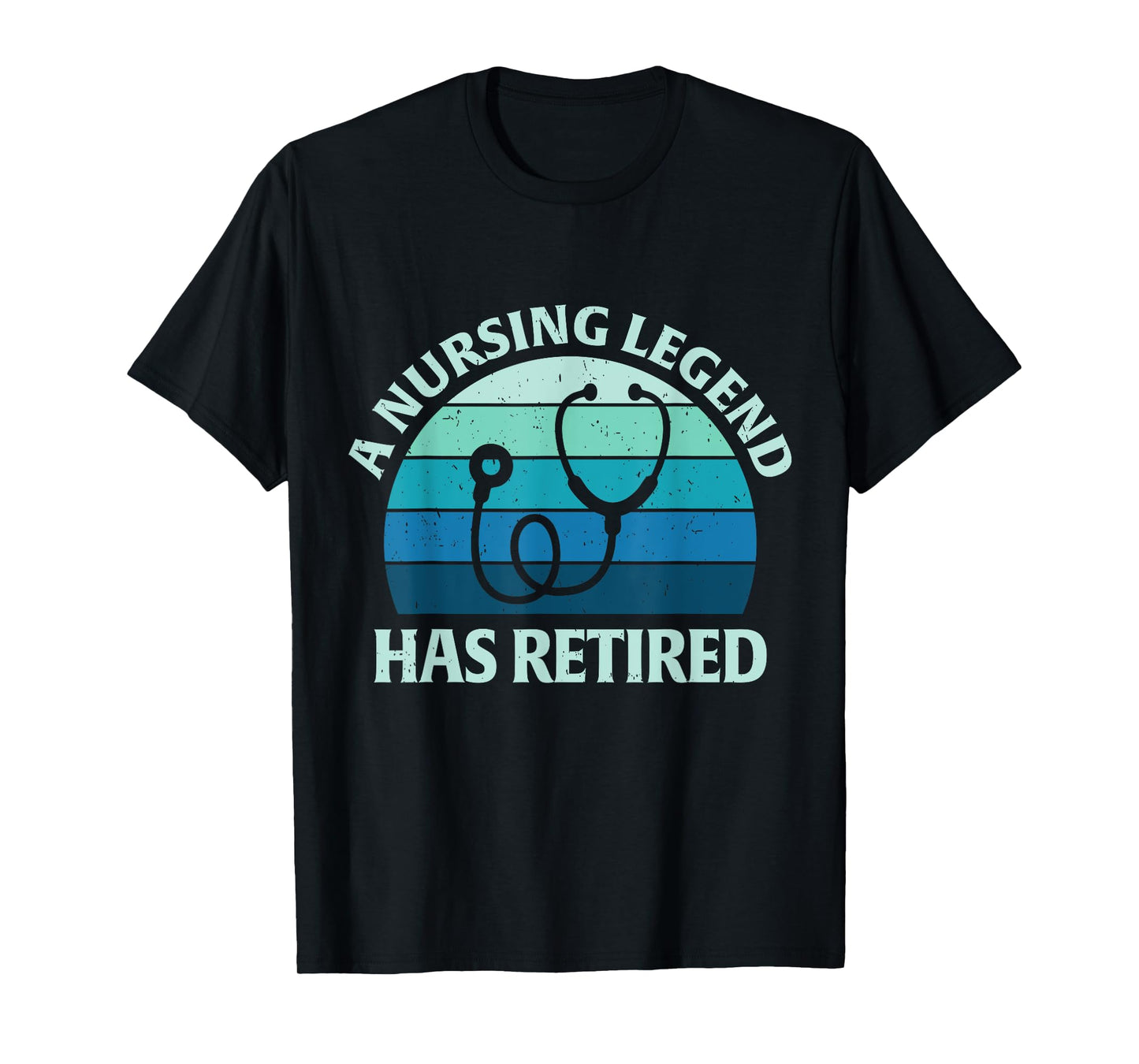 A Nursing Legend Has Retired Retro Style Women Retirement T-Shirt