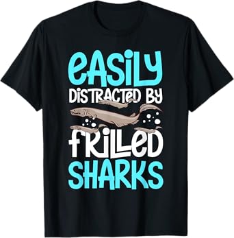 Frilled Shark Animal Tooth Funny Ocean T-Shirt