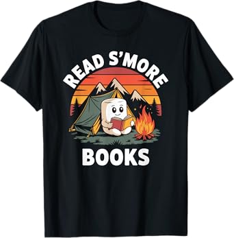 Read S'more Books Cute Campfire | Reading Book Lovers T-Shirt