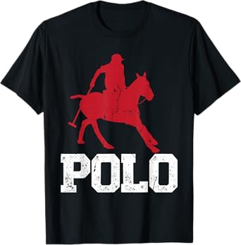 Polo Players Horseback Riding Horse Equestrian Sports T-Shirt