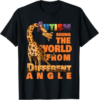 National Disability Campaign Love Asperger Warrior Autism Awareness Giraffe Lover Inspiring Gift Men Women Kids Unisex T-Shirt