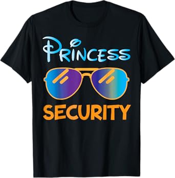 Princess Security Funny Birthday Halloween Party design T-Shirt