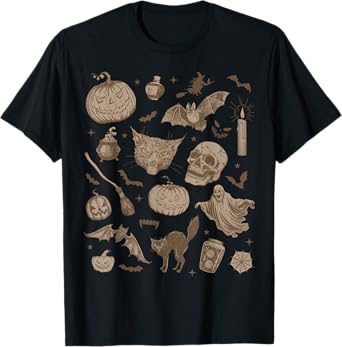 Halloween Vintage 90s Aesthetic Cute Witchy Retro Graphic T-Shirt