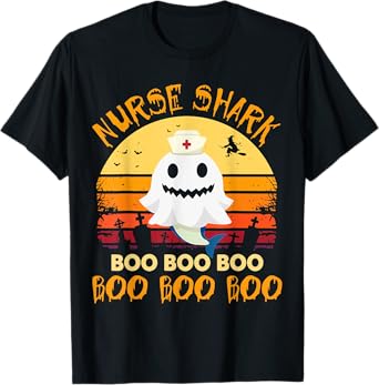 Nurse Shark Costume Boo Nurse Halloween Boo Boo Boo Shirt