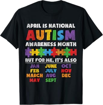National Autism Awerness Month Autistic Kids Awareness Gift T-Shirt