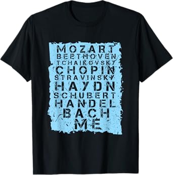 Famous Classical Music Composer Gift Musician Mozart T-Shirt