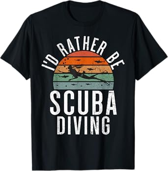 Id rather be Scuba Diving T-Shirt