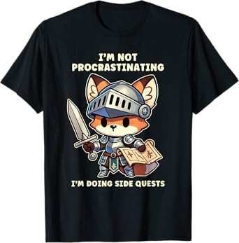 I'm Not Procrastinating I'm Doing Side Quests Gamer T-Shirt