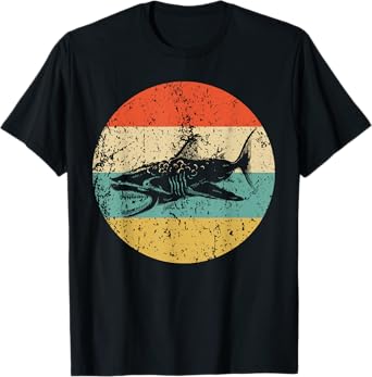 Great White Shark Retro Style Megalodon T-Shirt