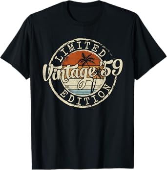 Vintage 1959 66th Birthday Gifts For Men Women 66 Year Old T-Shirt