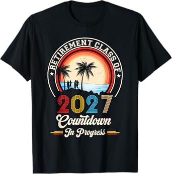 Retirement Class Of 2027 Countdown In Progress Teacher T-Shirt