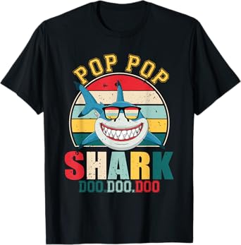 Pop Pop Shark Shirt Father's Day For Pop Pop T-Shirt
