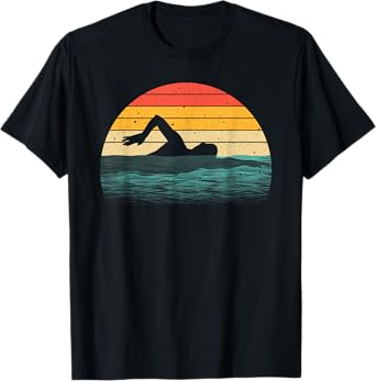 Funny Swimming Art For Men Women Swim Coach Rescue Swimmer T-Shirt
