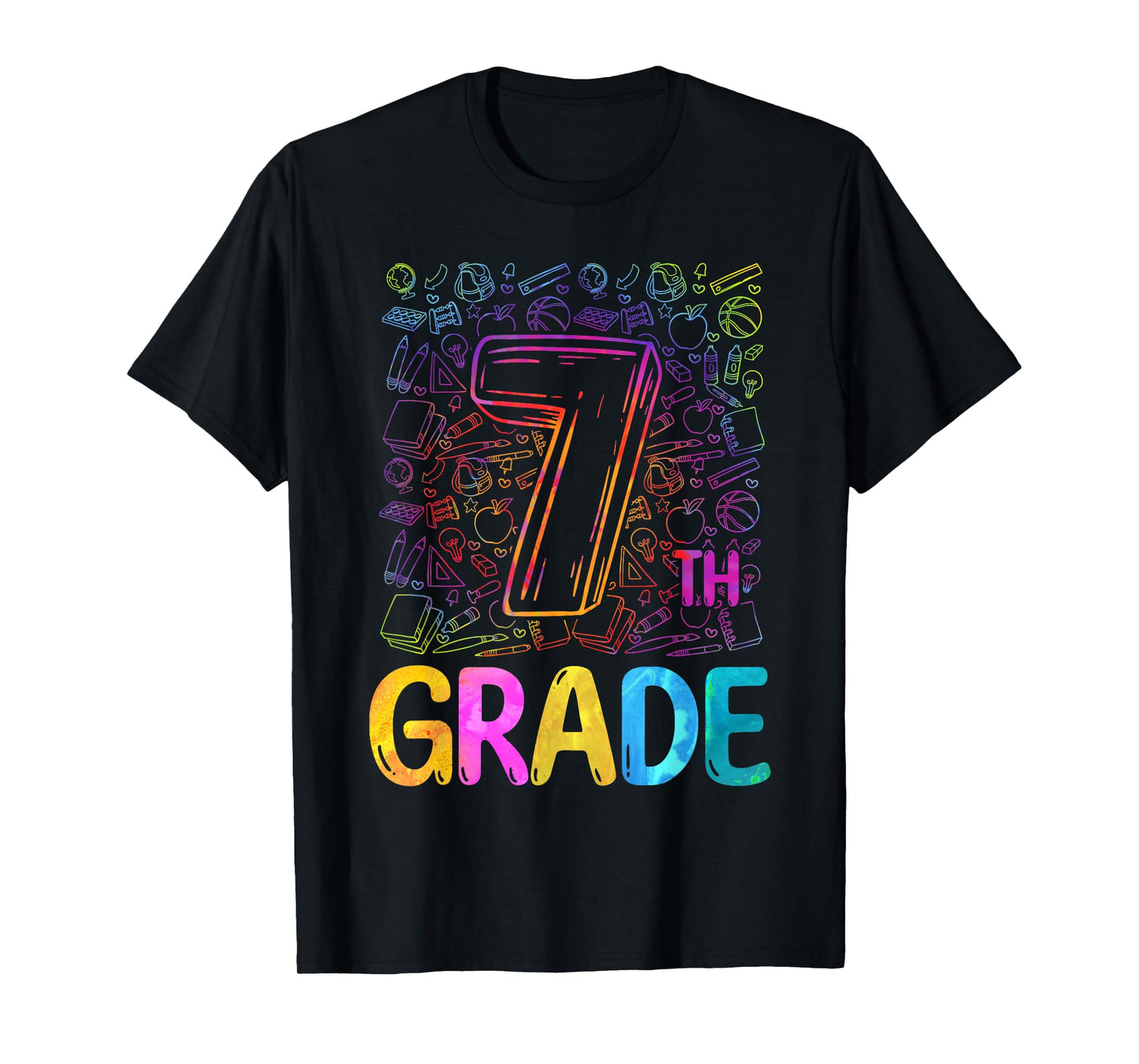 7th Grade Typography Team Seventh Grade Back To School Kids T-Shirt