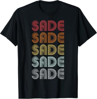 Sade Family Name I Love Sade Personalized Vintage Retro T-Shirt