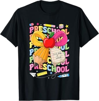 Preschool Back To School First Day of School Teacher Kids T-Shirt