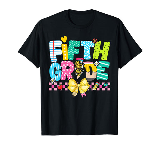 5th Grade For Girl Boys Teacher Fifth Grade Back to School T-Shirt