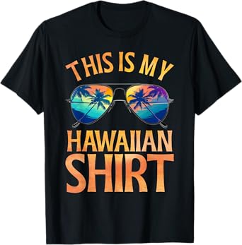 Hawaiian Art For Men Women Luau Maui Aloha Hawaii Hawaiian T-Shirt
