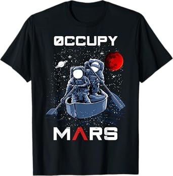 Occupy Mars Astronauts in Space for Kids, Boys T-Shirt