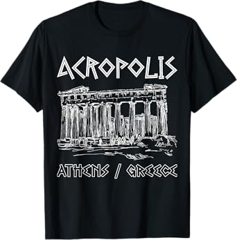 Acropolis Athens Greece Souvenir Greek Parthenon T-Shirt